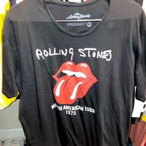 The Rolling Stones shirt.